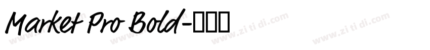 Market Pro Bold字体转换